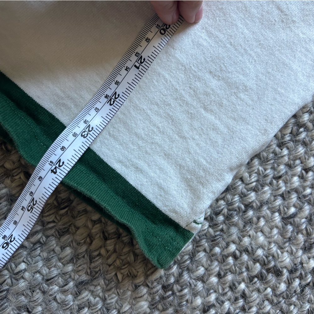 Green and White Striped Varsity Rugby Shirt oversized XS H&M 100% cotton - Picture 8 of 11
